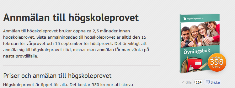 Högskoleprovet Högskoleprovet